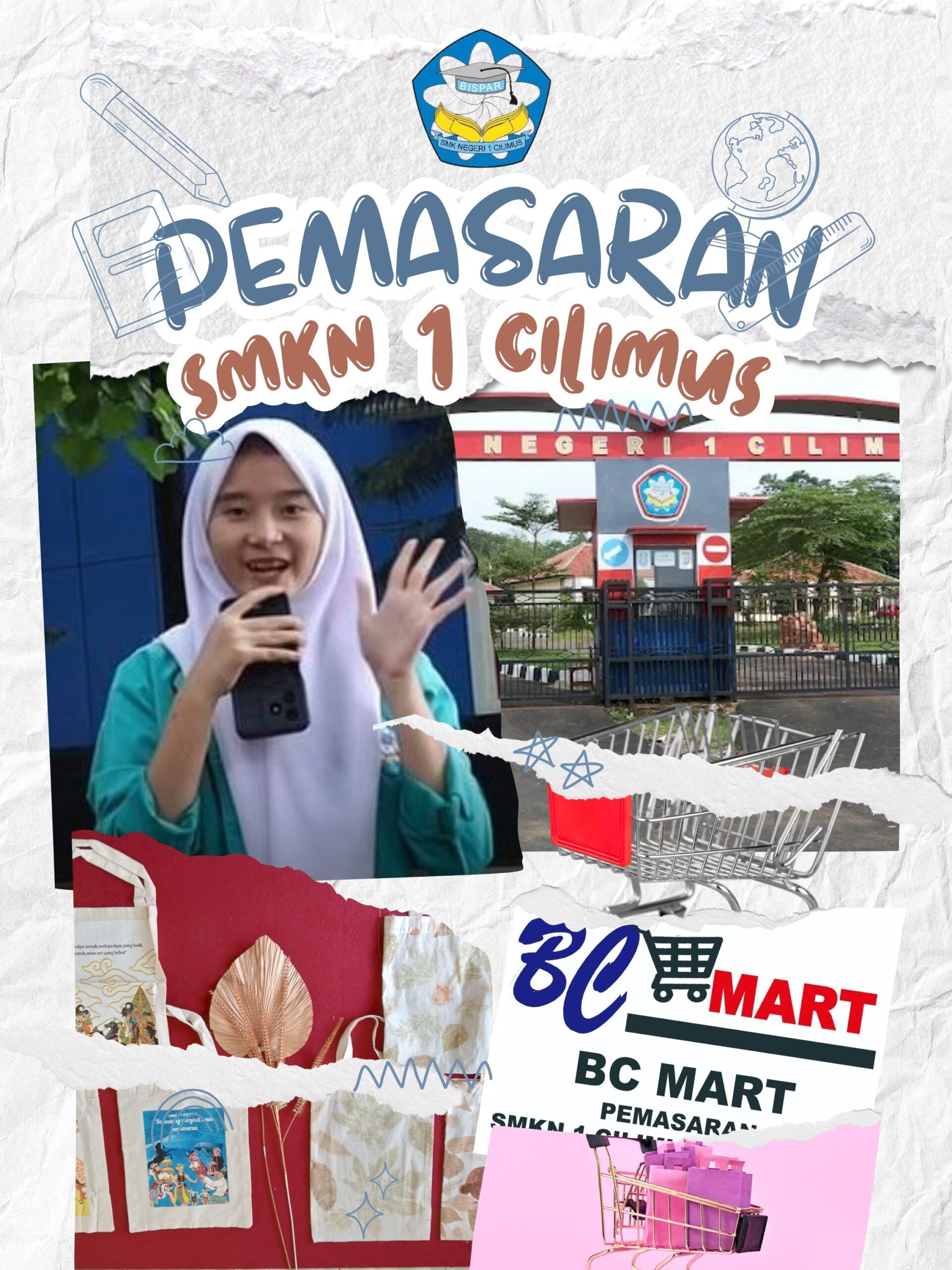 Biru Kolase Foto Momen Sekolah Tahun Ini Instagram Story